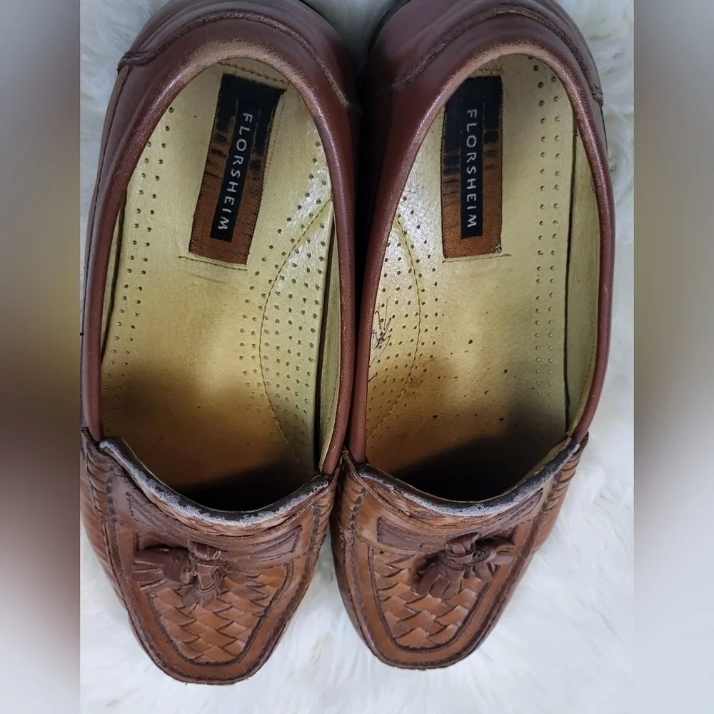 Florsheim's Brown Loafers with it Weaved‎ Designer Style Size 11